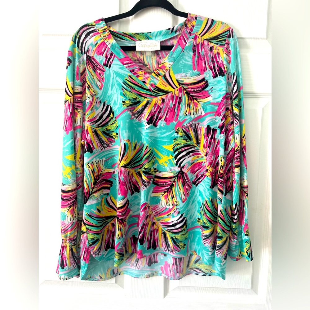 Pappagallo Tropical Top, Size L